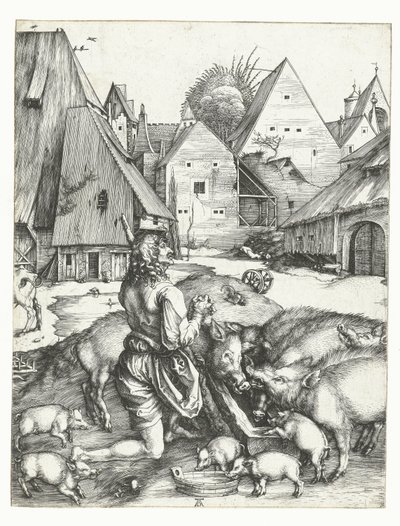 The Prodigal Son Among the Swine by Albrecht Dürer